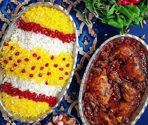 تزیین برنج با زرشک ساده ترین و بهترین ایده ها برای تزیین کردن برنج با زرشک و زعفران