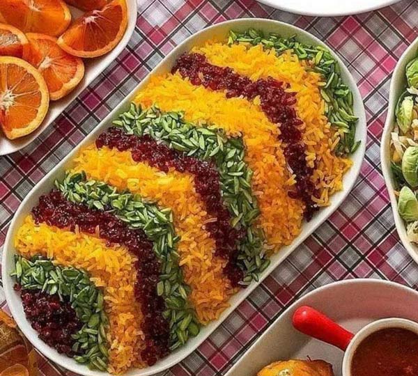 تزیین برنج با زرشک ساده ترین و بهترین ایده ها برای تزیین کردن برنج با زرشک و زعفران