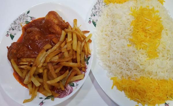 تزیین برنج ساده زیباترین و قشنگ ترین ایده ها برای تزیین برنج با زعفران و خلال پسته